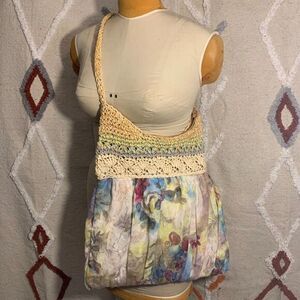 Cappelli Straworld Bag‎ Purse Shoulder Boho Bohemian Straw Rattan Woven Flowy